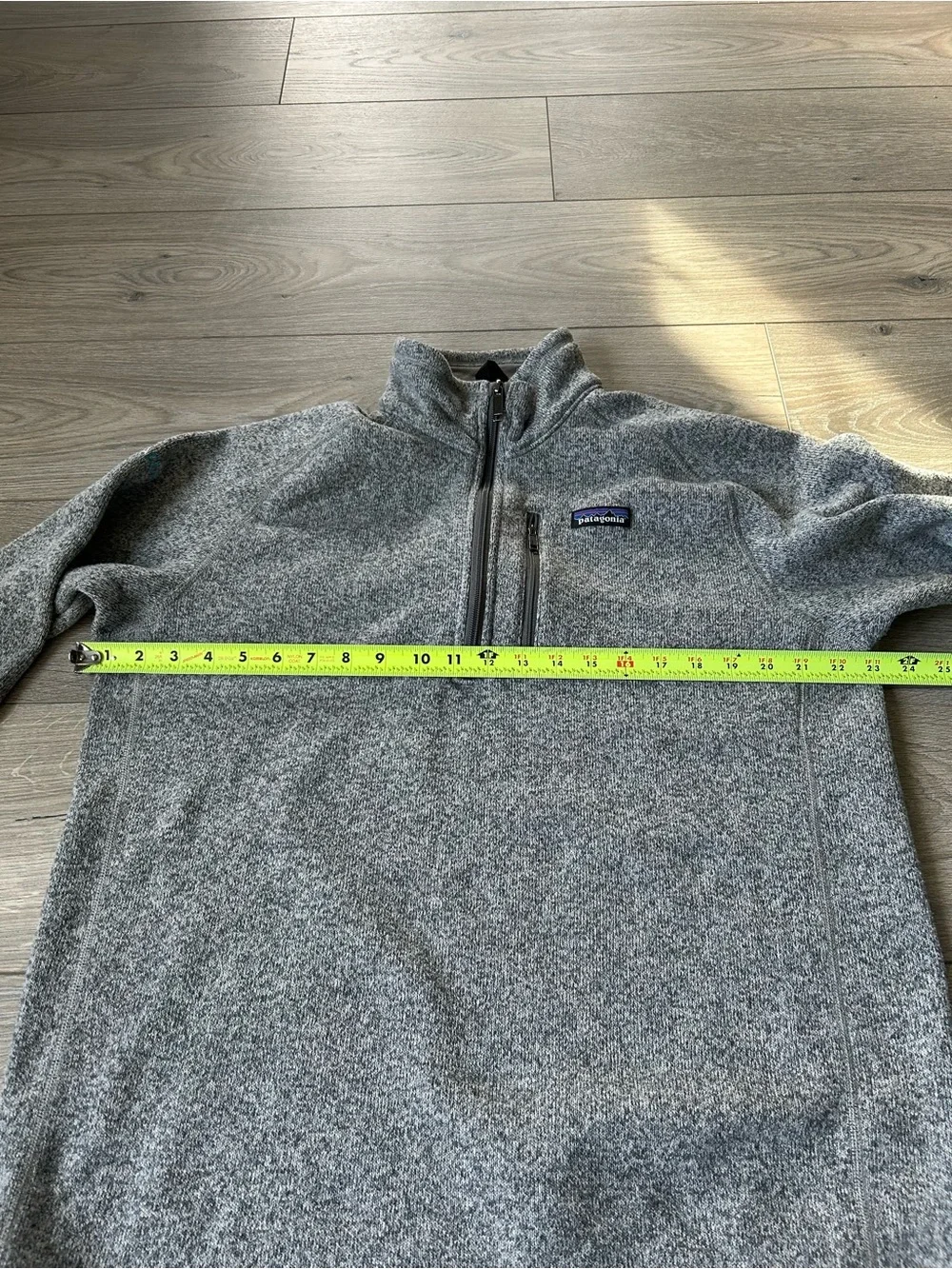 Patagonia Better Sweater 1/4 Zip Fleece Pullover Grey Heather Mens Size Large